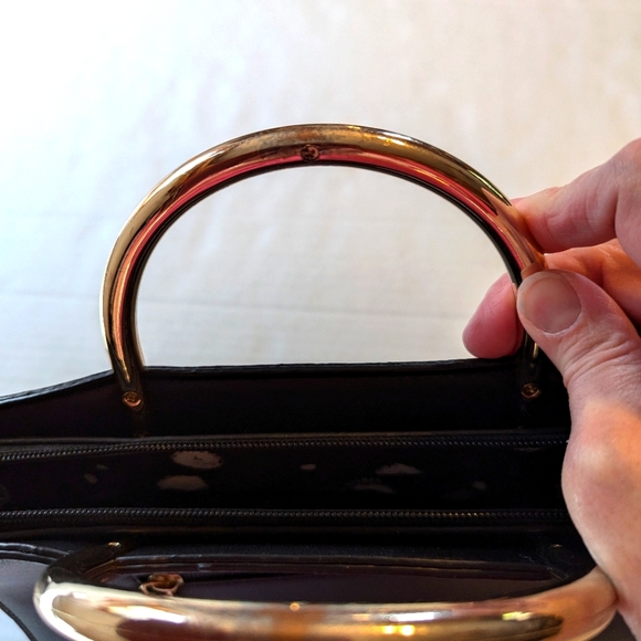 Ladies Melie Bianco Eileen Vegan Leather Satchel Shoulder Bag - Picture 7 of 11